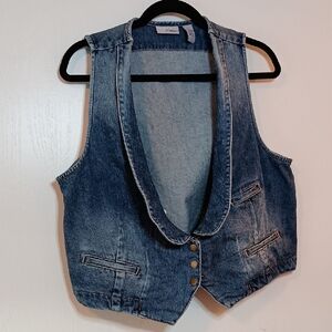 Chico's Blue Denim Vest